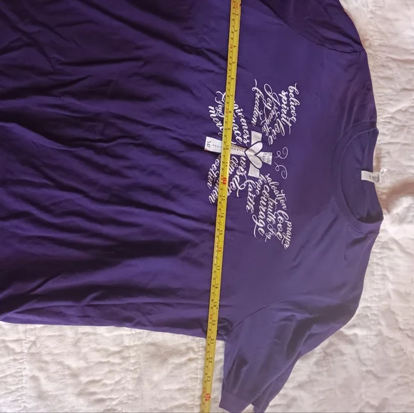 3 Christian Womans Tees XL Bella+Canvas Green Purple Gray Everyday Wear🙏 - Picture 15 of 16